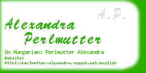 alexandra perlmutter business card